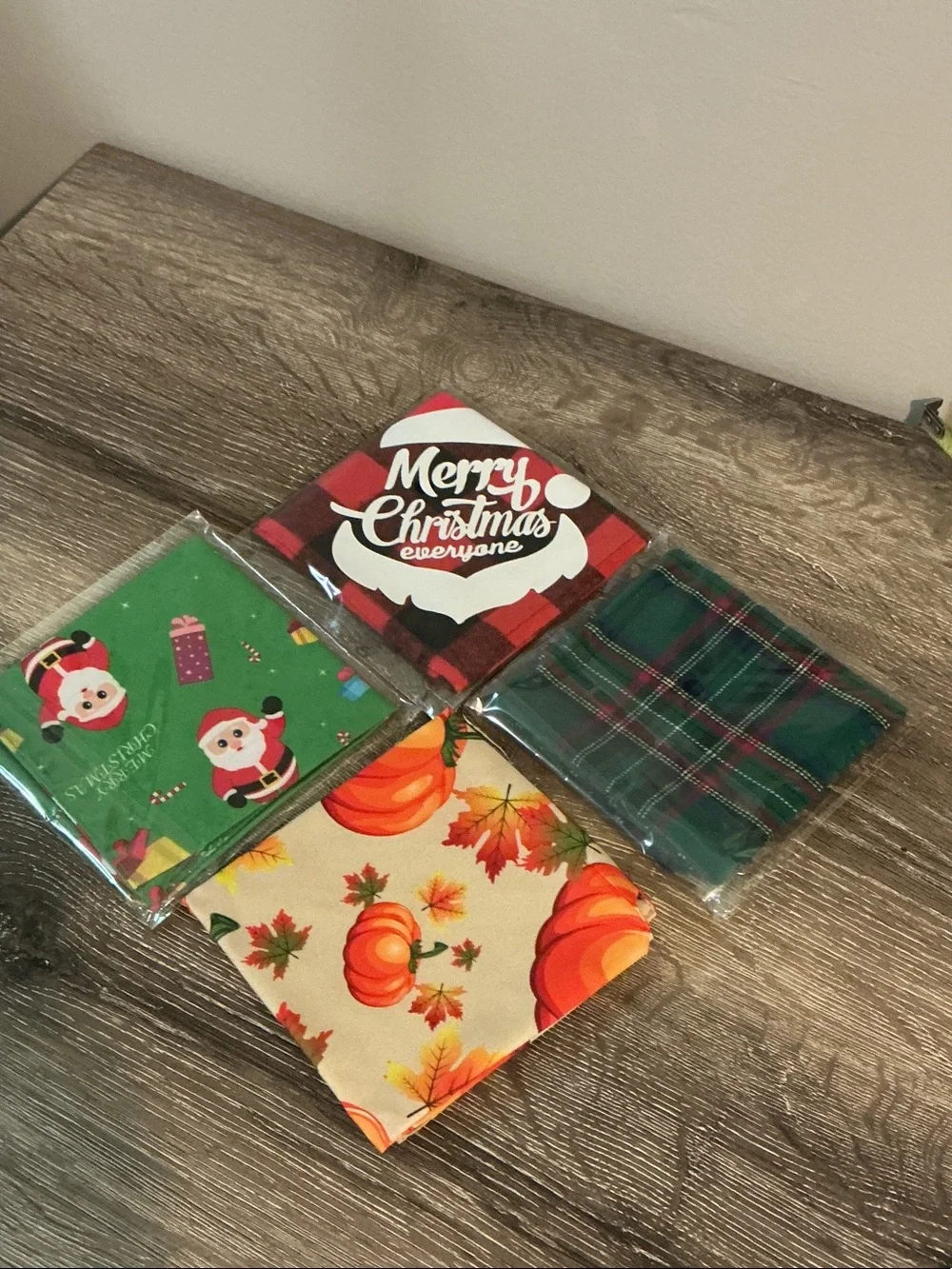 CHOICE OF ONE Holiday Printed Dog Kerchief 27” x 13” NEW